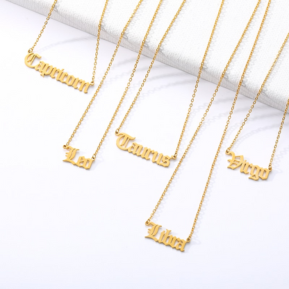 Astro Zodiac Necklace | Durable 18K Gold/Silver Plated Design 1
