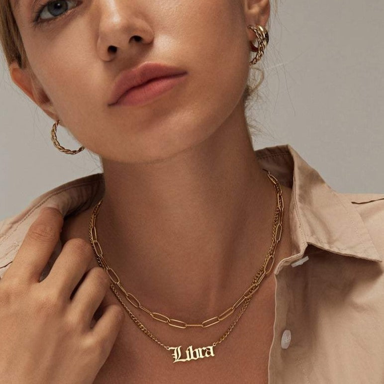 Astro Zodiac Necklace | Durable 18K Gold/Silver Plated Design 2