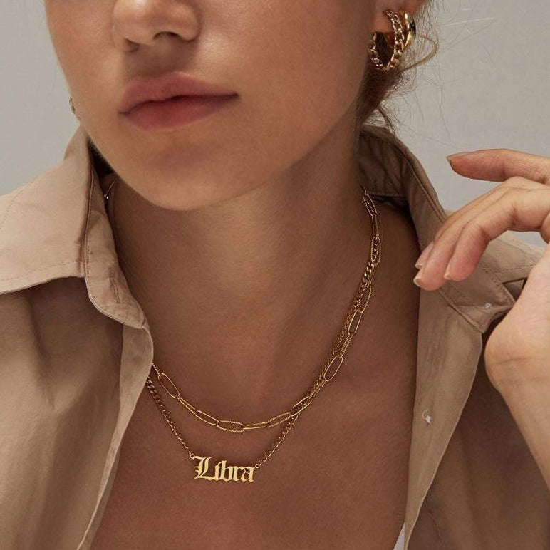 Astro Zodiac Necklace | Durable 18K Gold/Silver Plated Design 3