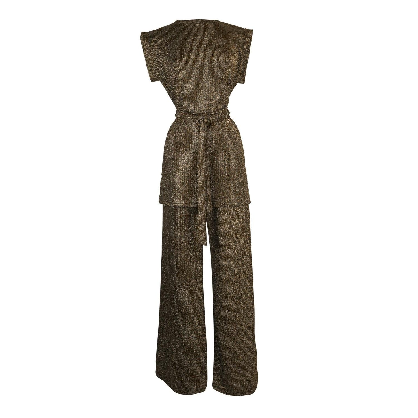 Aura Gold Palazzo Pant