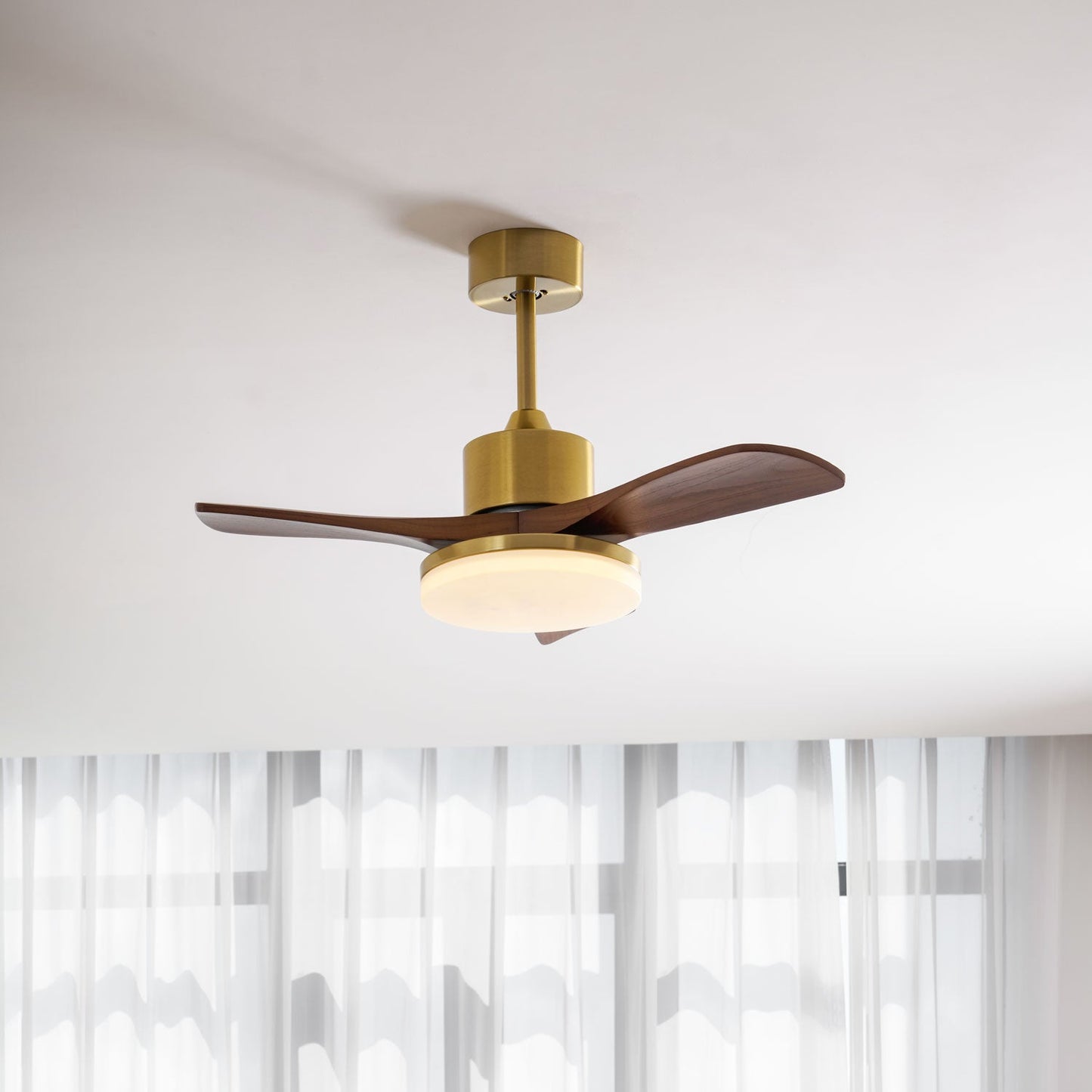 Aurevo | Ceiling Fan Light with Integrated LED and Wooden Blades 7
