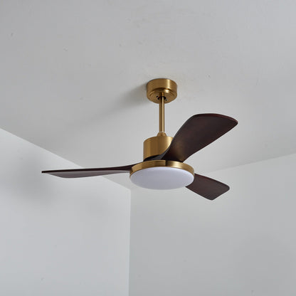 Aurevo | Ceiling Fan Light with Integrated LED and Wooden Blades 9