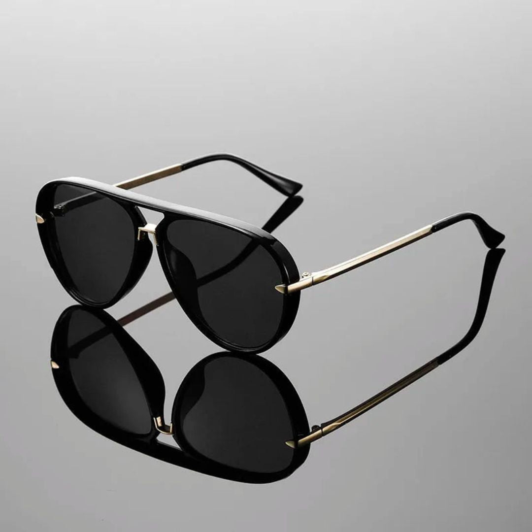 Aviator Sunglasses | Ultra-Lightweight Polished Acetate Frame with UV400 Lenses 2