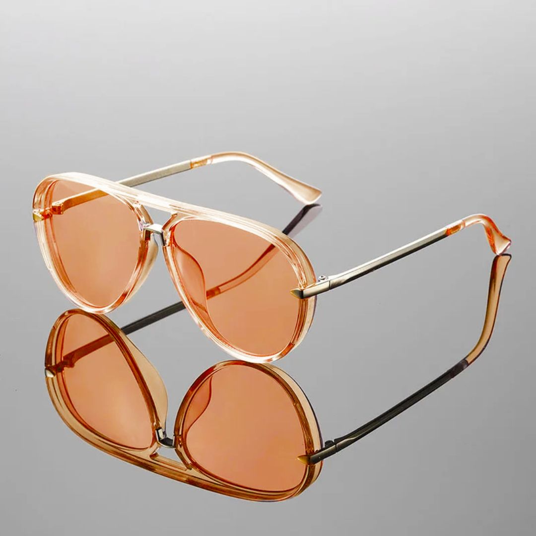 Aviator Sunglasses | Ultra-Lightweight Polished Acetate Frame with UV400 Lenses 3
