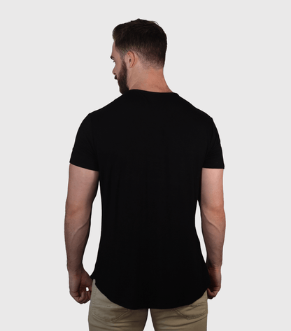 T-shirt in bambù Swift con orlo curvo - Sandstone