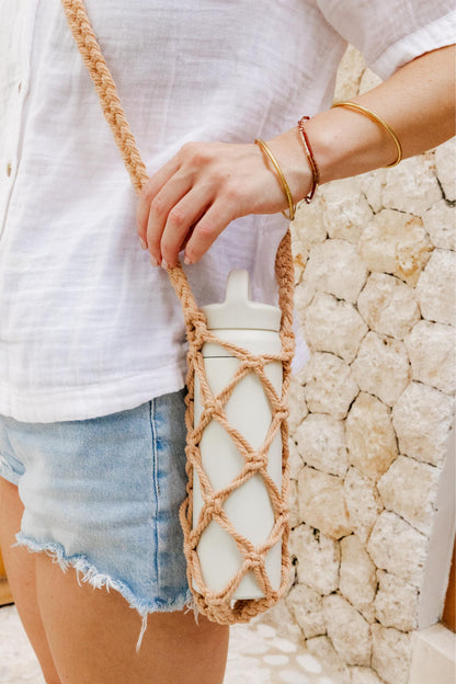 Macrame Water Bottle Holder