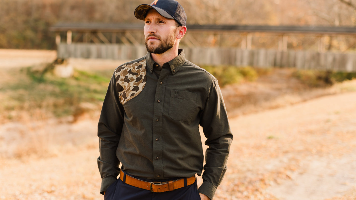 Sportsmans skjorta - Moss Oxford/Original Camo