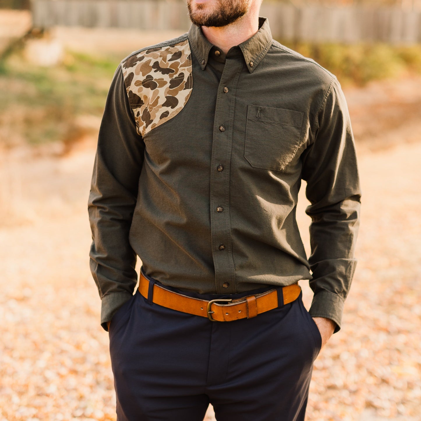 Sportsmans skjorta - Moss Oxford/Original Camo
