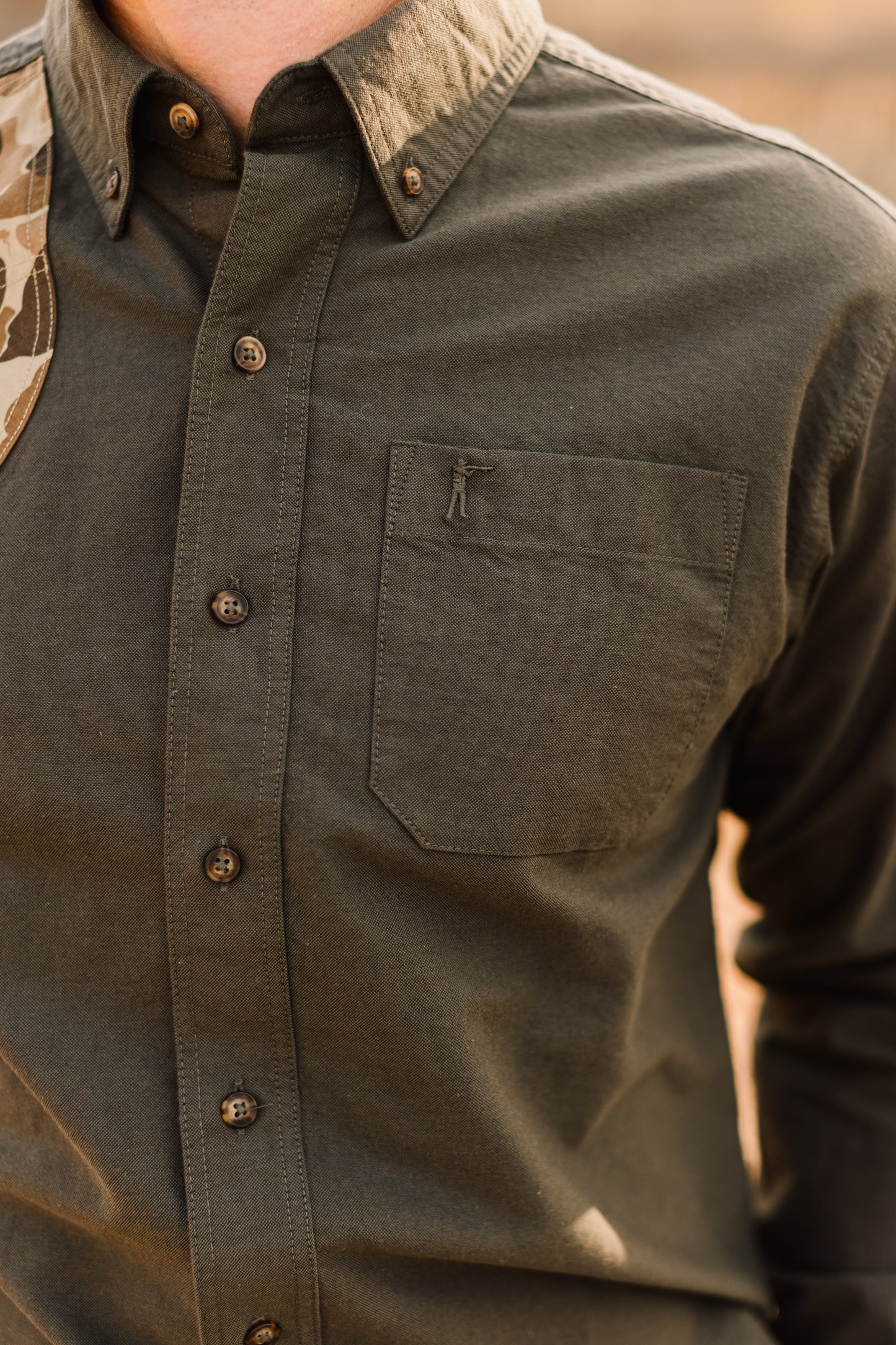 Sportsmans skjorta - Moss Oxford/Original Camo
