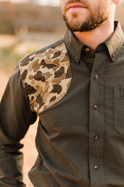 Sportsmans skjorta - Moss Oxford/Original Camo