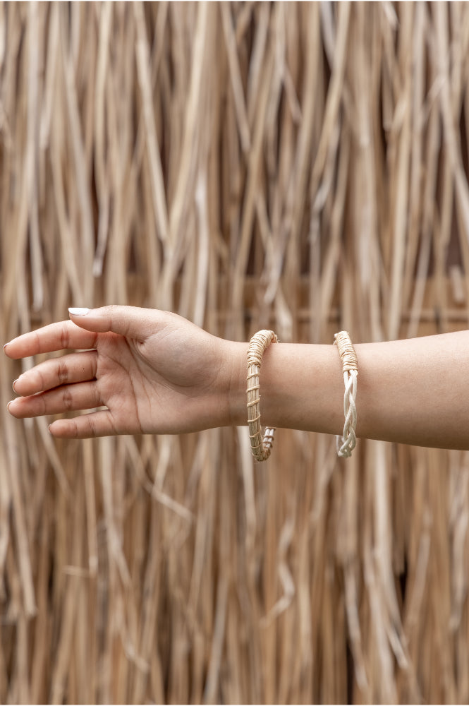 Rattan Bangle Assorted Set of 3