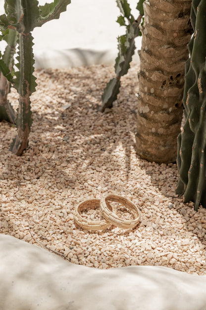 Statement Checker Weave Bangle