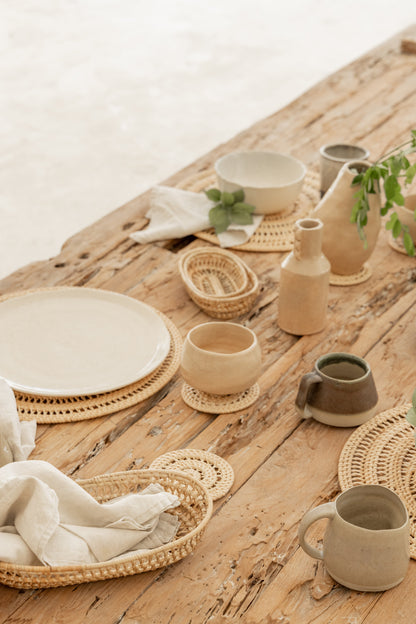 Oval Rattan Basket Set