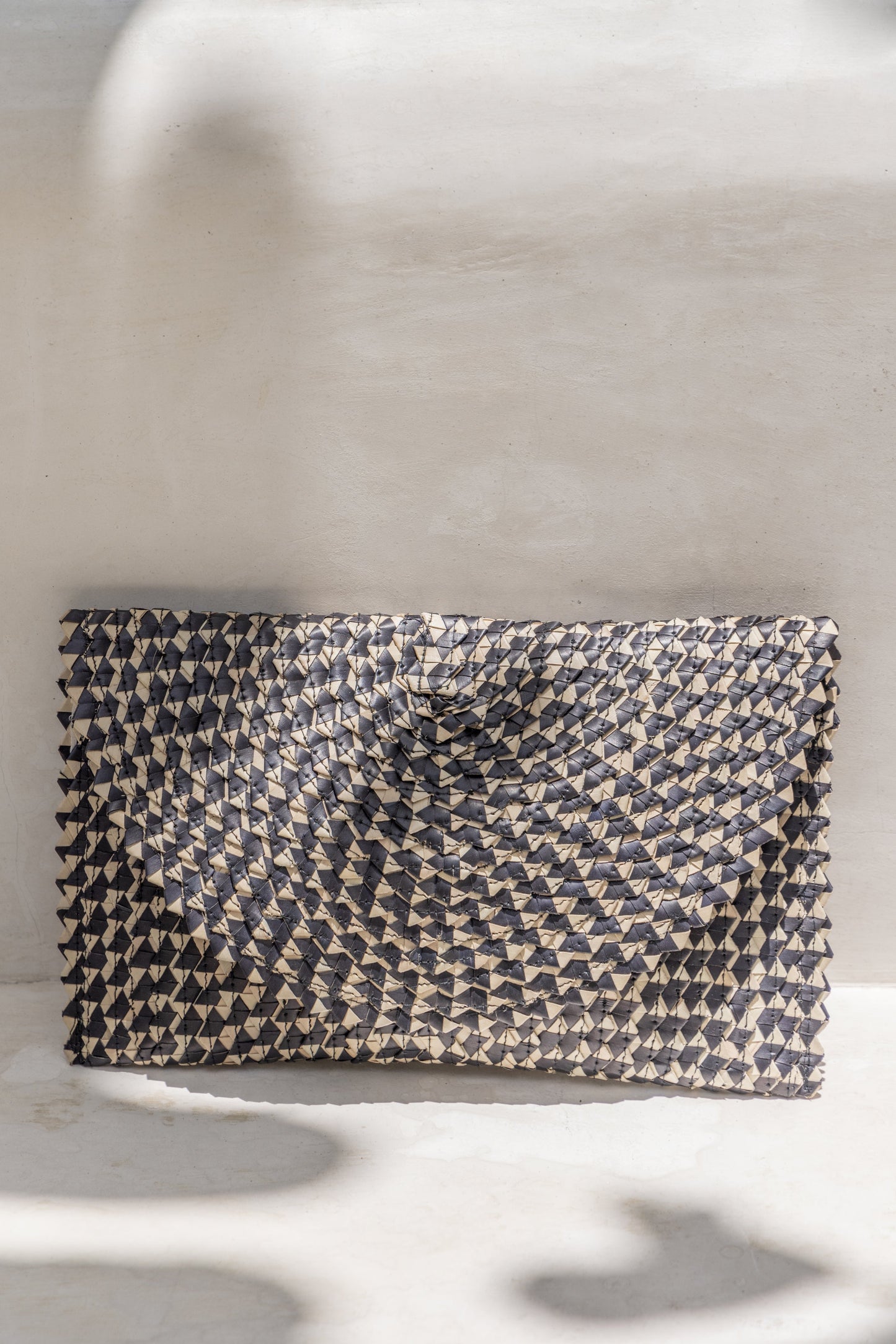 Ombre Rattan Clutch