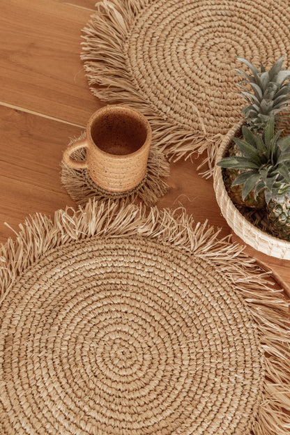 Seagrass Placemat and Coaster Set