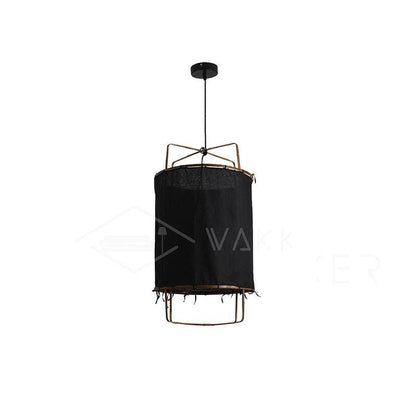Bamboo Pendant Light | Unique Cotton Shade for Stylish Illumination 9