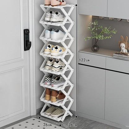 Bamboo Tiered Storage Rack | Foldable Design with Eco-Friendly Material | Space-Saving Organizer for Home Decor 15