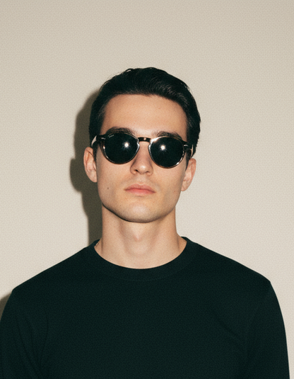 Belize Redon Round Acetate Sunglasses