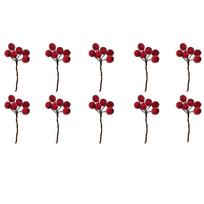 Berry Splendor | Imitation Christmas Berries Bundle for Festive Decor 0