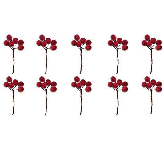Berry Splendor | Imitation Christmas Berries Bundle for Festive Decor 0
