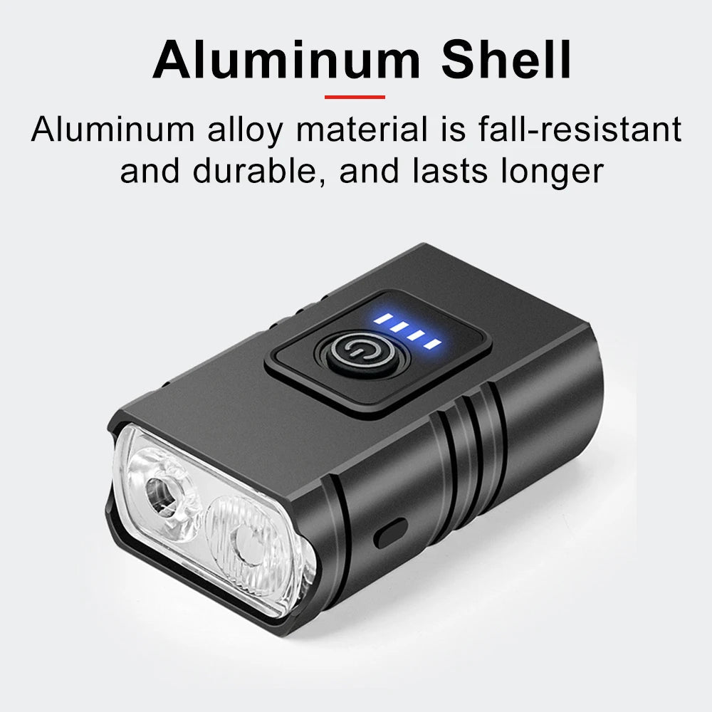 Bicycle Light Set | 1500 Lumens USB Rechargeable Headlight & Rear Light with 6 Modes for Night Riding Safety 4