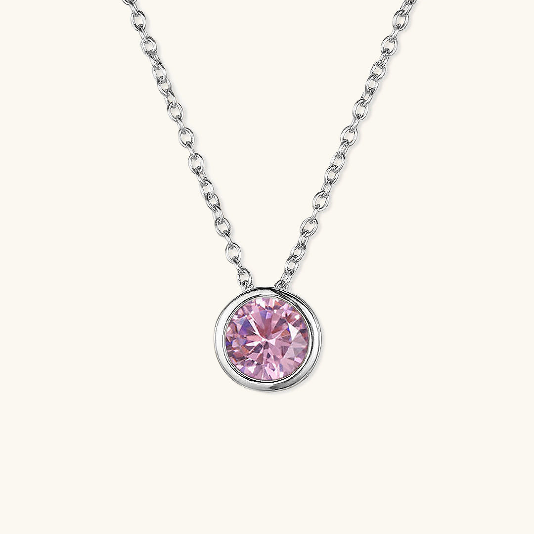 Birthstone Necklace | Personalized Gold Pendant with Gemstone 10