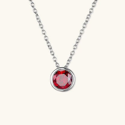 Birthstone Necklace | Personalized Gold Pendant with Gemstone 16