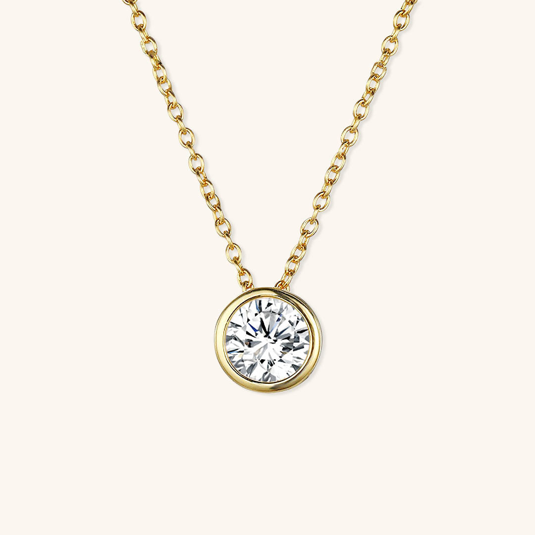 Birthstone Necklace | Personalized Gold Pendant with Gemstone 19