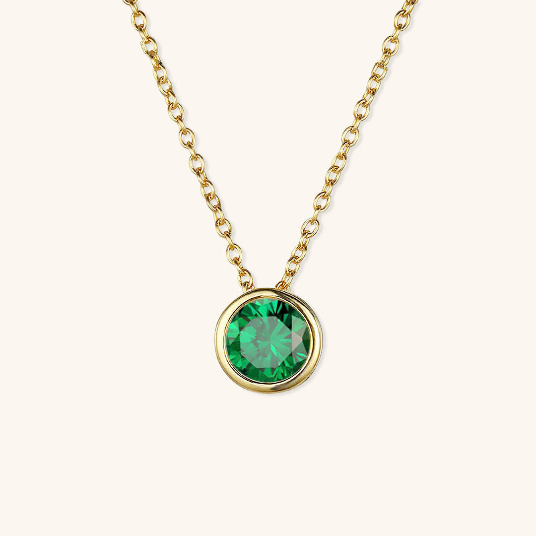 Birthstone Necklace | Personalized Gold Pendant with Gemstone 20