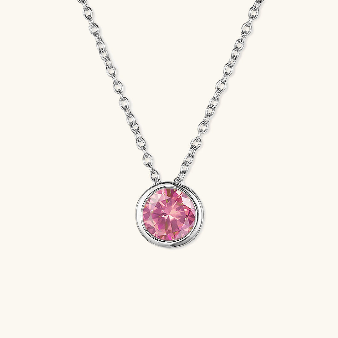 Birthstone Necklace | Personalized Gold Pendant with Gemstone 21