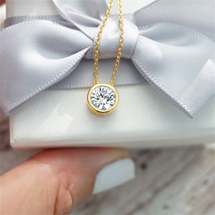 Birthstone Necklace | Personalized Gold Pendant with Gemstone 3