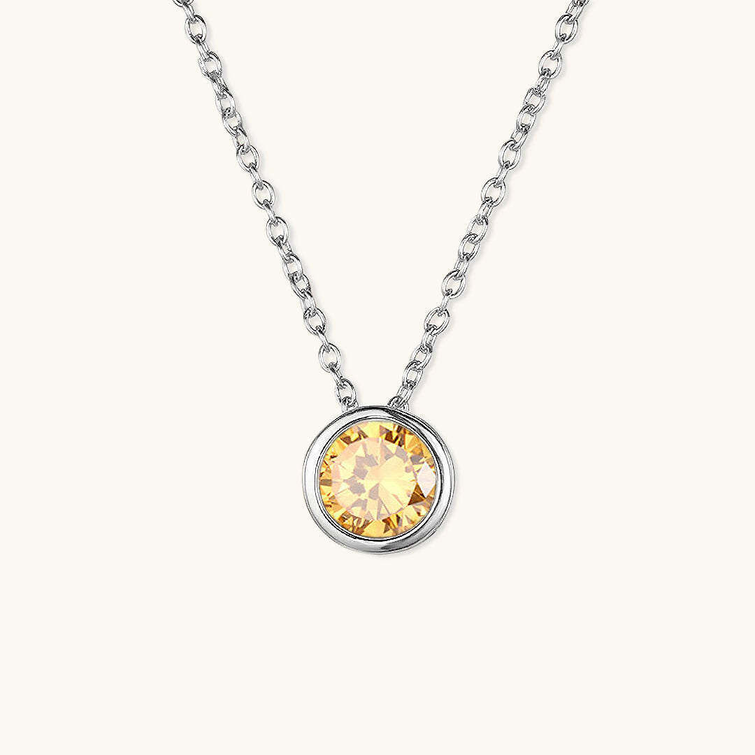 Birthstone Necklace | Personalized Gold Pendant with Gemstone 9