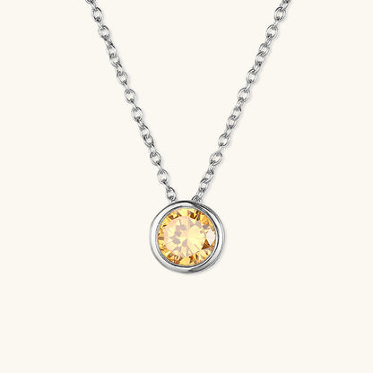 Birthstone Necklace | Personalized Gold Pendant with Gemstone 9