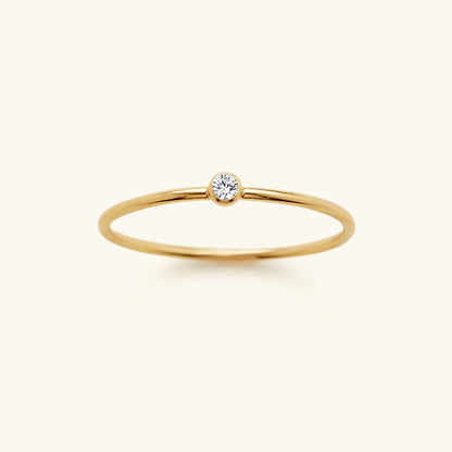 Birthstone Stacker Ring | Customizable 14k Gold-Plated Elegance 17