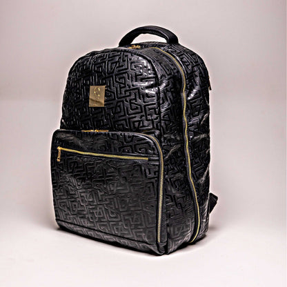 Monogram Leather 2 Bag Set (Commuter and Duffle)