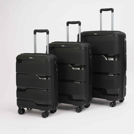 Black Hardcase Roller Luggage Set (28', 24' and 20')