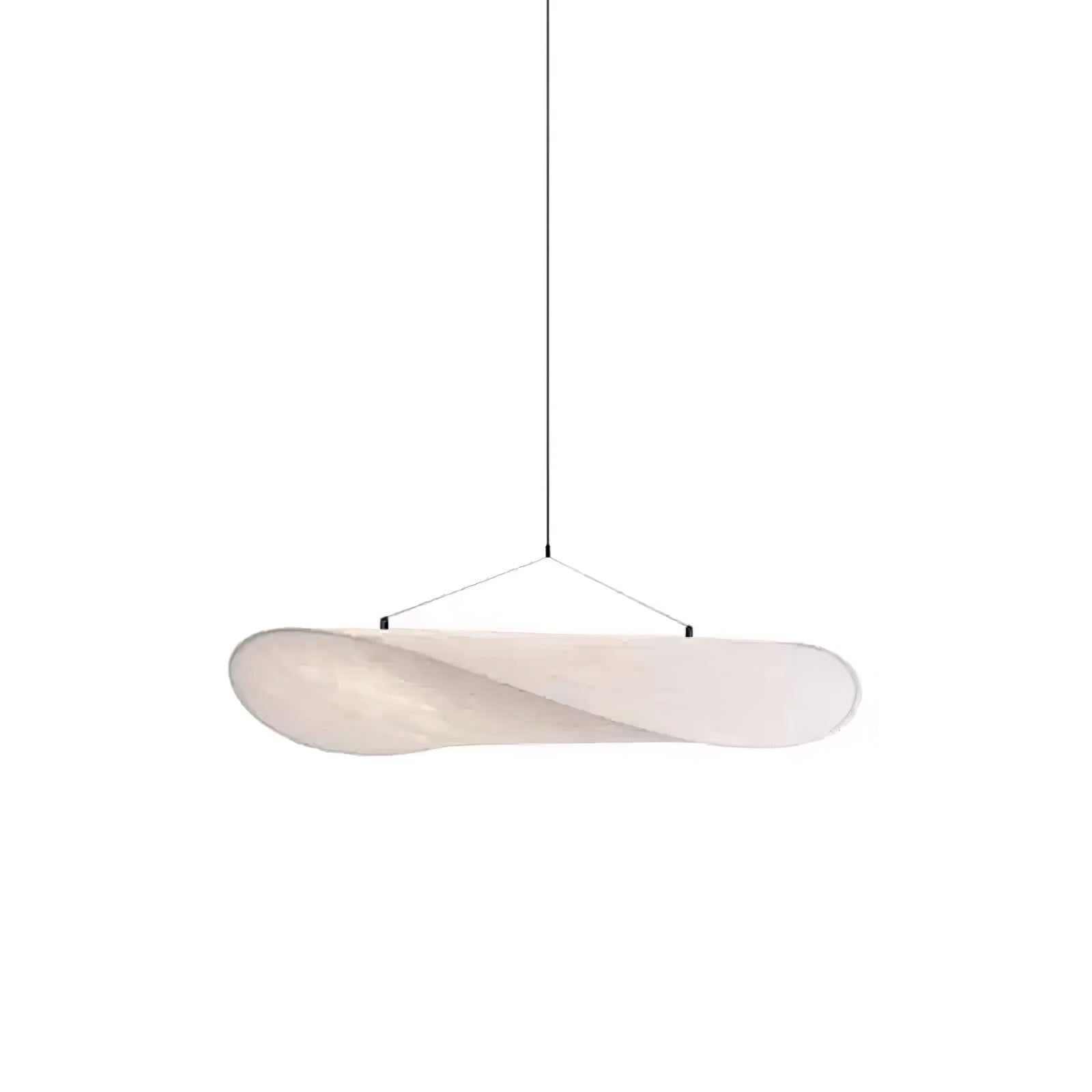 Black Pendant Light | Modern LED Fixture with Recyclable Tyvek Shade 12