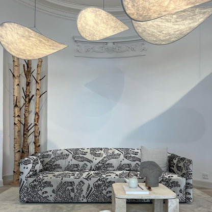 Black Pendant Light | Modern LED Fixture with Recyclable Tyvek Shade 3