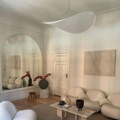 Black Pendant Light | Modern LED Fixture with Recyclable Tyvek Shade 5