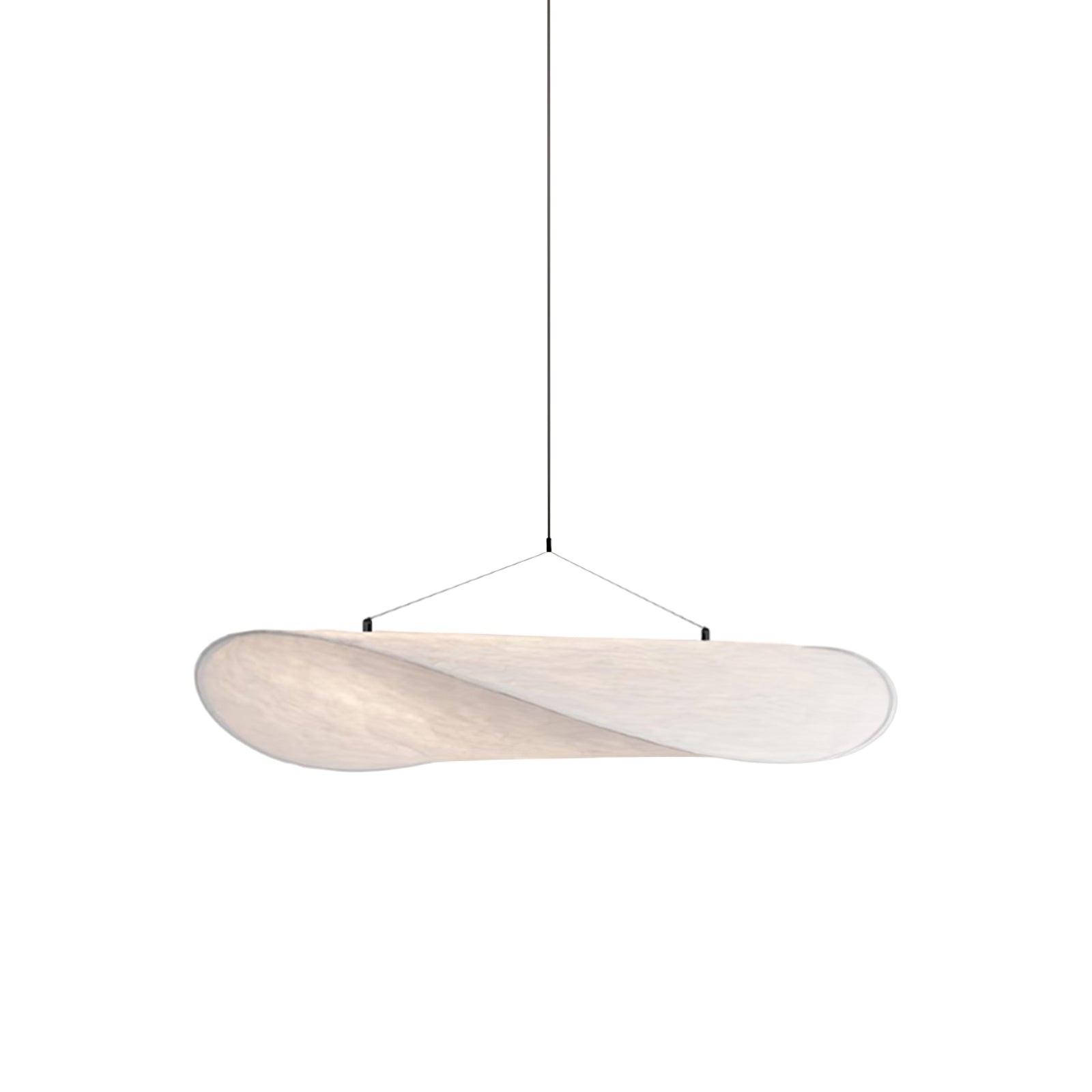 Black Pendant Light | Modern LED Fixture with Recyclable Tyvek Shade 9