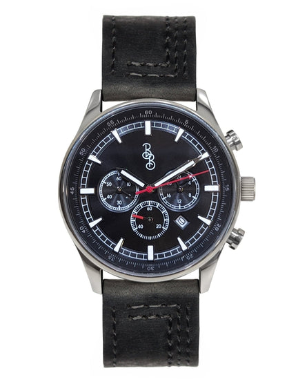Czarny sportowy chronograf