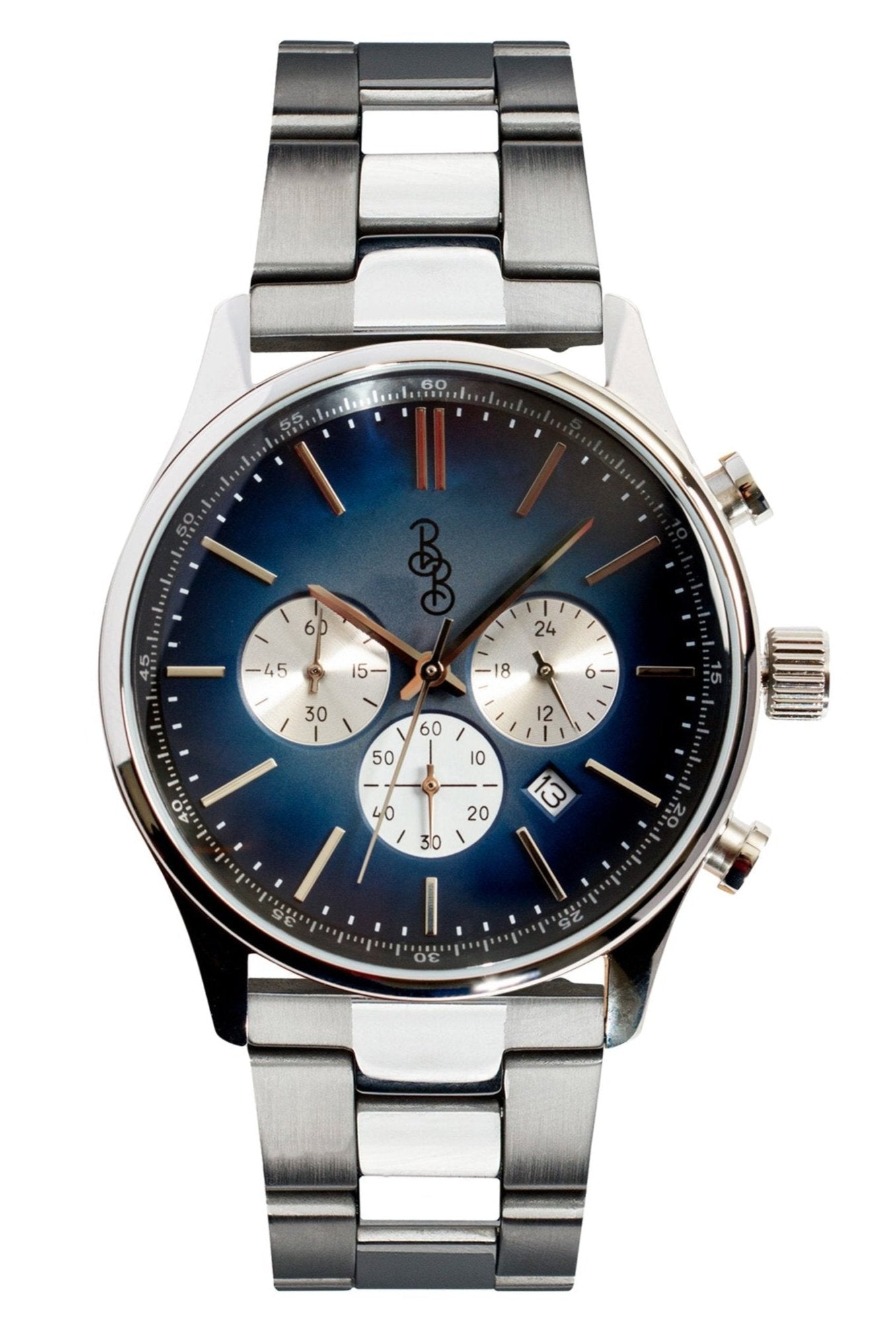 Niebieski retro chronograf