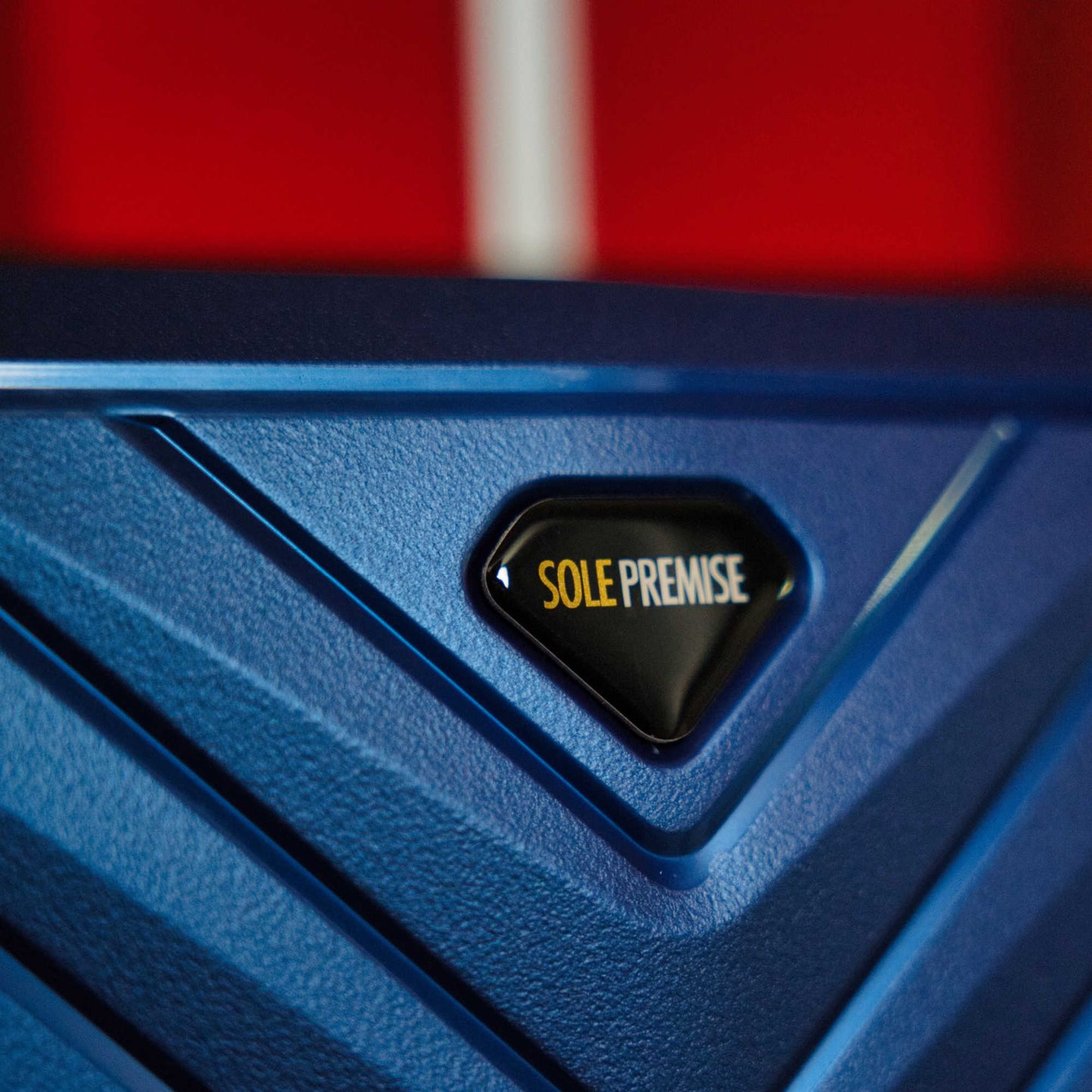 24-inch blauwe harde koffer met 360° wielen en TSA-slot