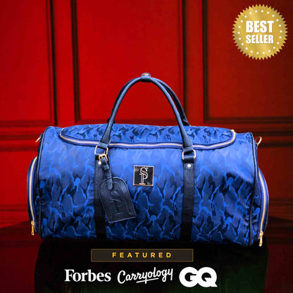 Blue Camo Weekender Duffle Bag