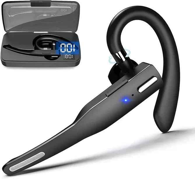 Bluetooth Headset | Dual Mic Noise Cancellation for Clear Calls 0