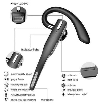Bluetooth Headset | Dual Mic Noise Cancellation for Clear Calls 3