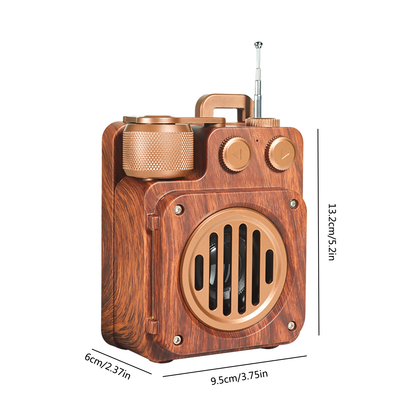 Bluetooth Speaker | Vintage Design with Deep Bass and Multi-Function Playback 3