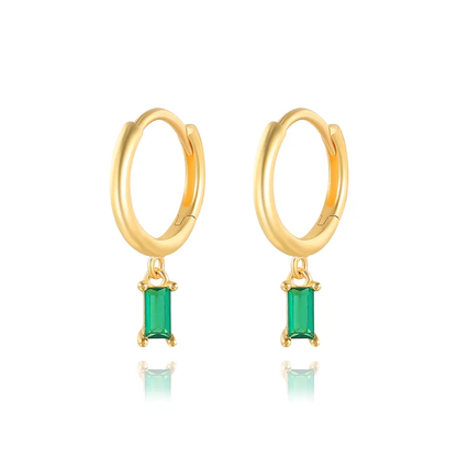 Bohemian Hoop Earrings | S925 Sterling Silver with Colorful Accents 7