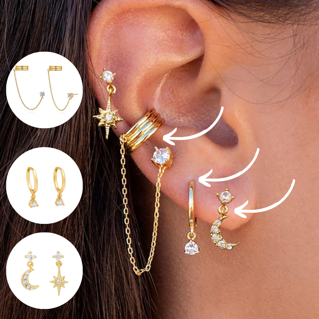 Boho Earring Set | Hypoallergenic Surgical Stainless Steel for Sensitive Ears 0