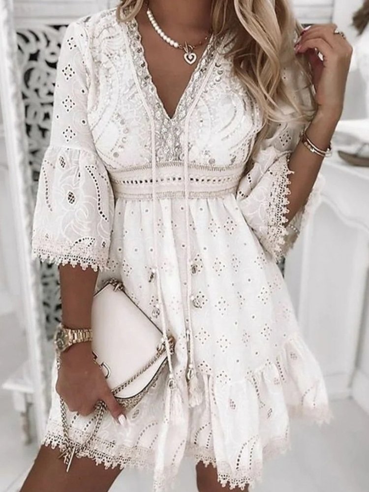 Boho Mini Dress | Lightweight and Airy Design for Effortless Style 1